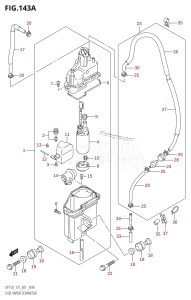 DF150 From 15002F-110001 (E01 E40)  2011 drawing FUEL VAPOR SEPARATOR