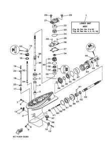 F40DETL drawing LOWER-CASING-x-DRIVE-1