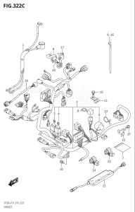 02002F-910001 (2019) 20hp P01 P40-Gen. Export 1 (DF20A) DF20A drawing HARNESS (DF9.9BT,DF15AT,DF20AT)