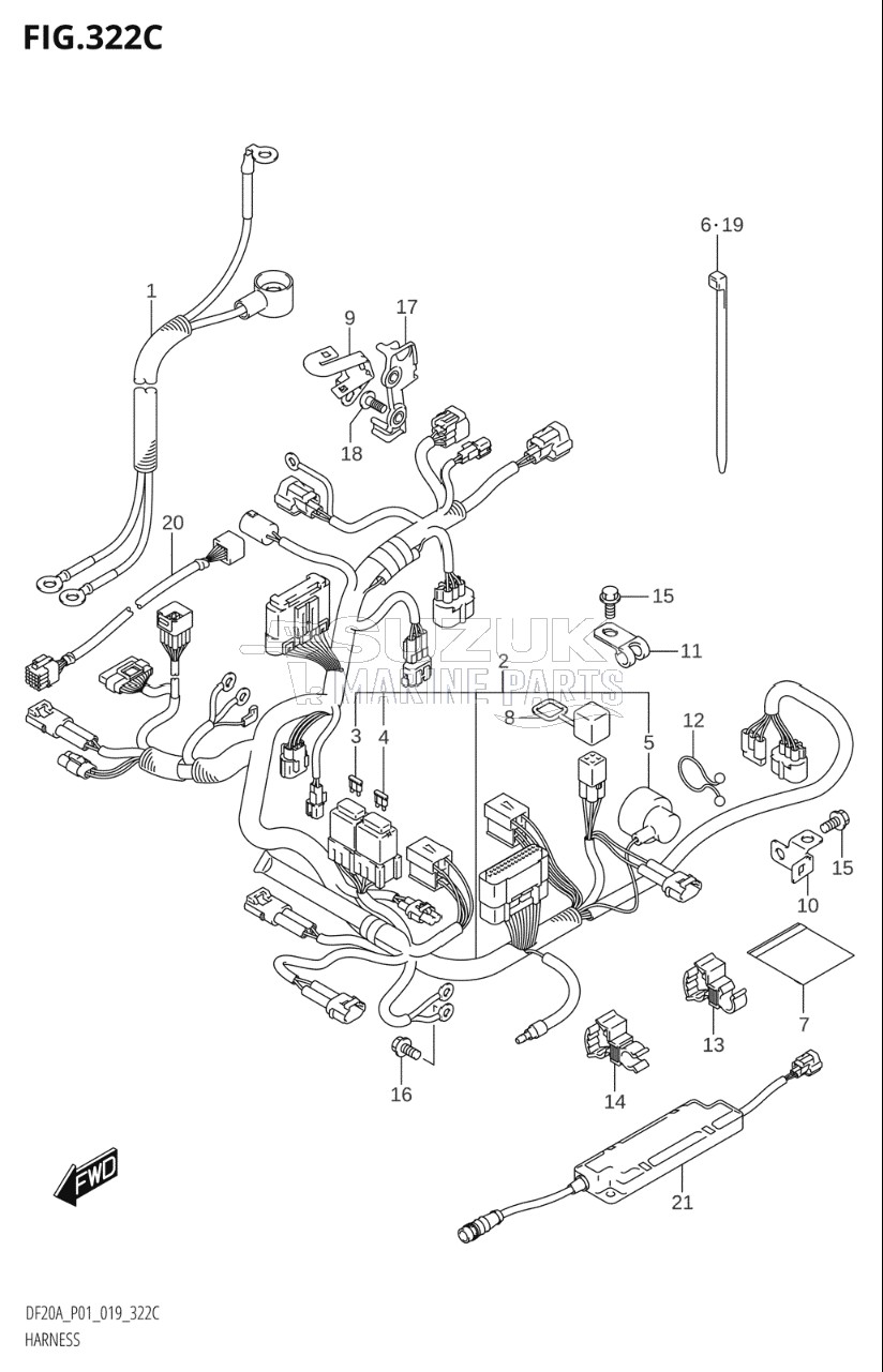 HARNESS (DF9.9BT,DF15AT,DF20AT)