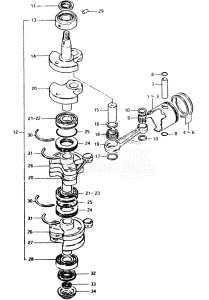 DT85 From 8501-100000 ()  1988 drawing CRANKSHAFT