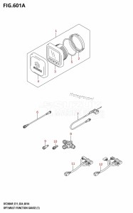 DF175AP From 17503P-440001 (E11)  2024 drawing OPT:MULTI FUNCTION GAUGE (1) (E11)