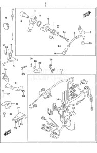 DF 25A drawing Remote Control Parts Non-Remote Control