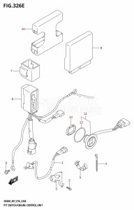 DF40A From 04003F-610001 (E01 E34)  2016 drawing PTT SWITCH /​ ENGINE CONTROL UNIT (DF50A:E01)