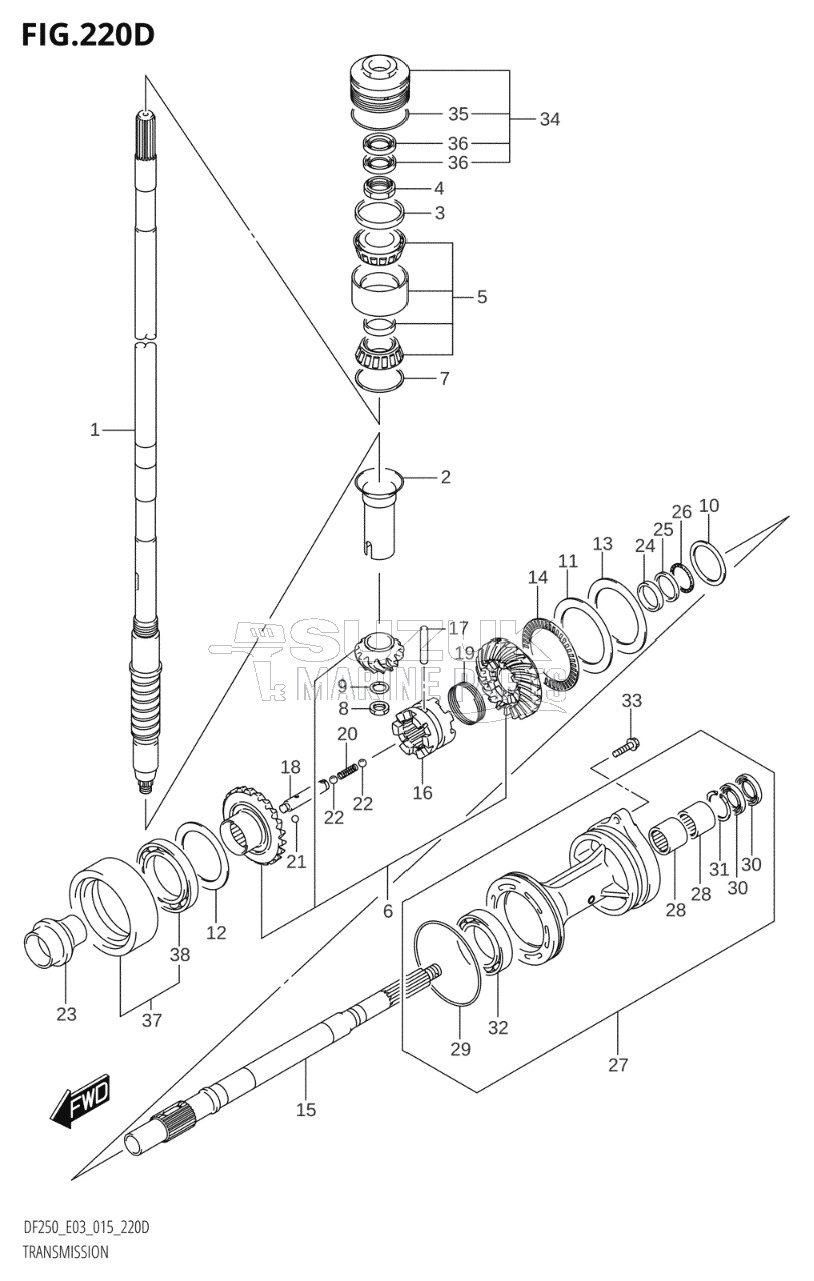 TRANSMISSION (DF225Z:E03)