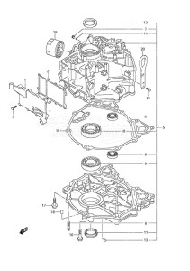 DF 25 V-Twin drawing Cylinder Block