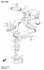 DF350AMD From 35001D-340001 (E11)  2023 drawing TIMING CHAIN