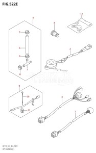 DF175Z From 17502Z-610001 (E03)  2016 drawing OPT:HARNESS (1) (DF175T:E03)