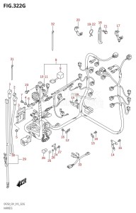 DF250Z From 25003Z-510001 (E01 E40)  2015 drawing HARNESS (DF225Z:E01)