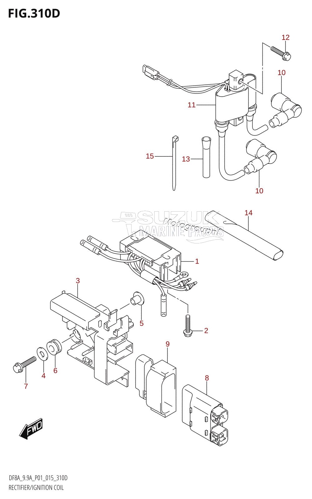 RECTIFIER /​ IGNITION COIL (DF9.9AR:P01)