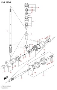 DF225T From 22503F-510001 (E01 E40)  2015 drawing TRANSMISSION (DF225Z:E01)