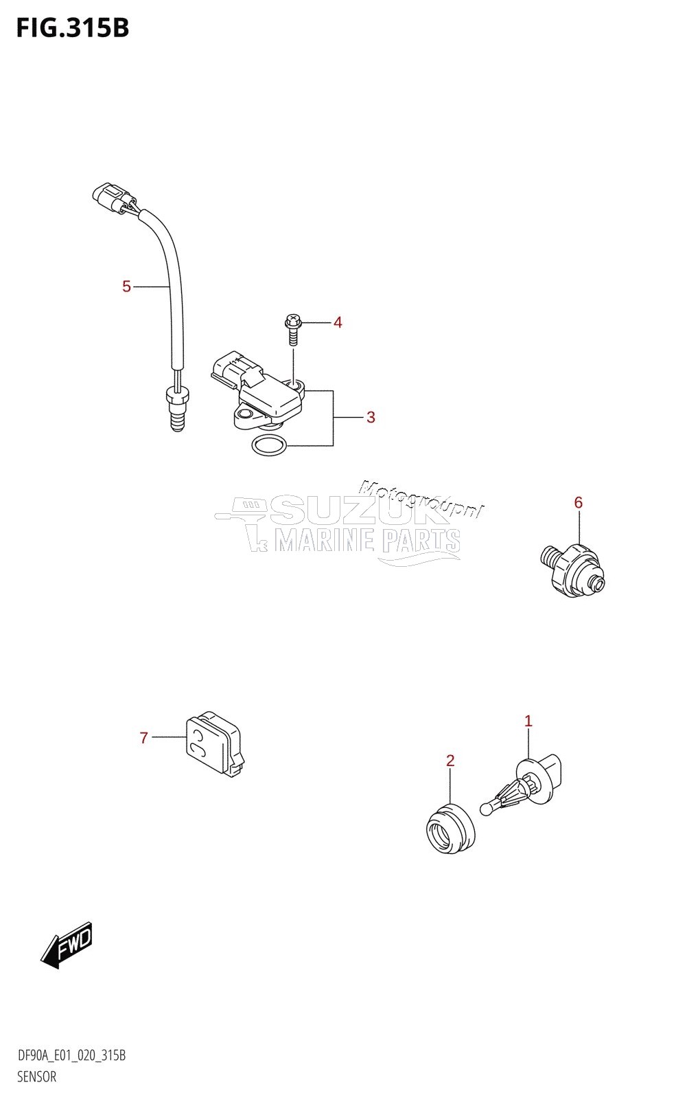 SENSOR (DF90AWQH)