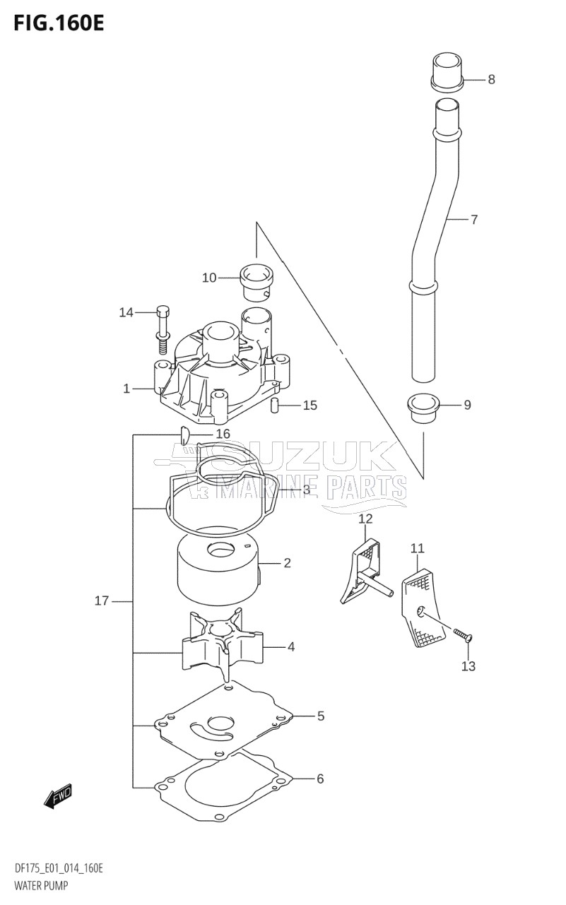 WATER PUMP (DF150Z:E01)