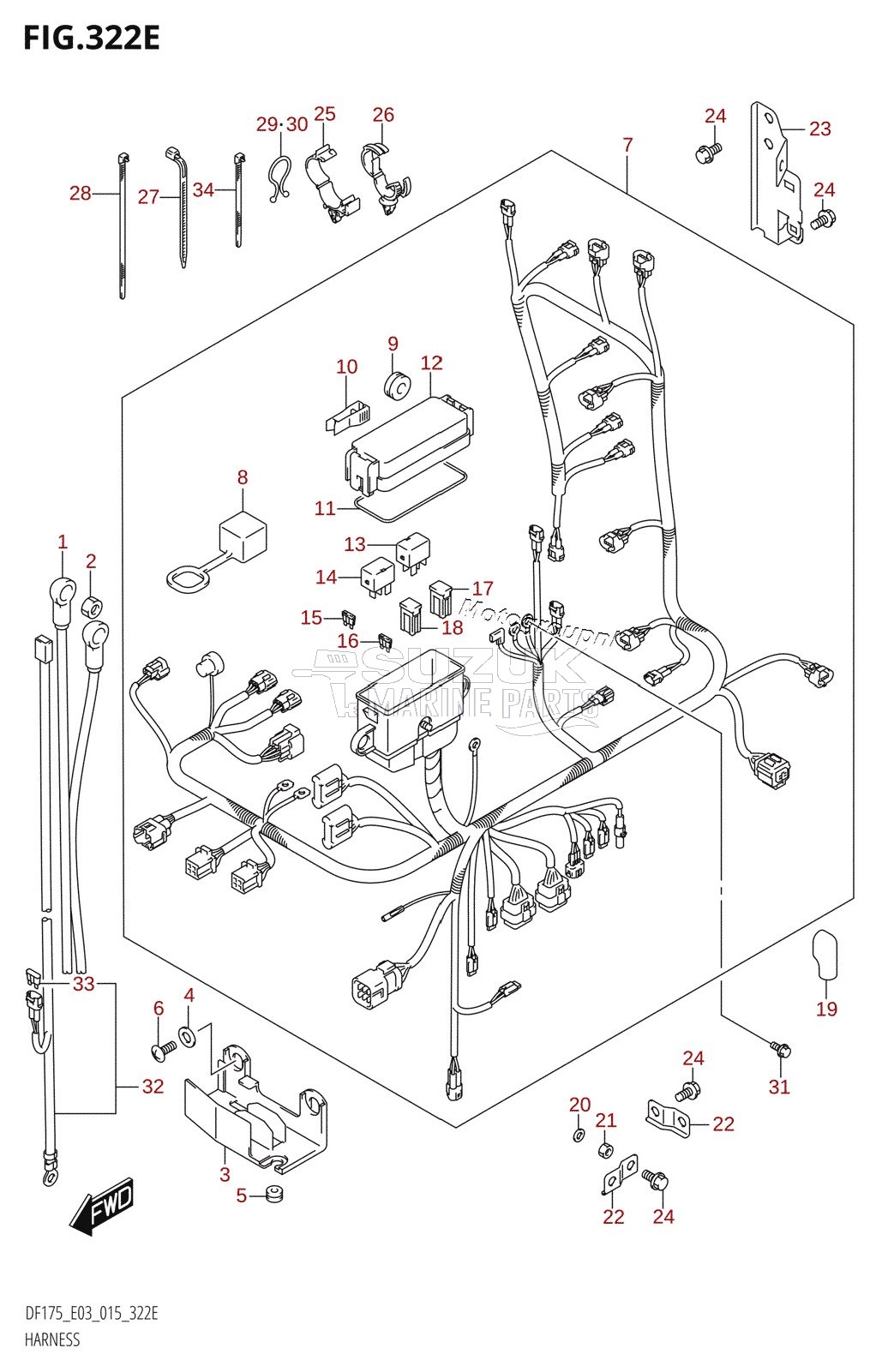 HARNESS (DF175T:E03)