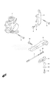 Outboard DF 70A drawing Throttle Body