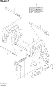 00402F-110001 (2011) 4hp P03-U.S.A (DF4) DF4 drawing CLAMP BRACKET