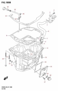 DF200AZ From 20003Z-710001 (E03)  2017 drawing OIL PAN (DF200AST:E03)