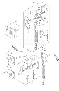 Outboard DF 50A drawing Opt: Switch