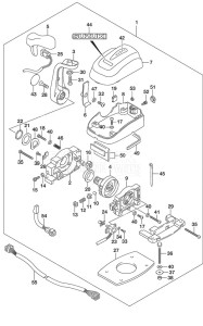 DF 250AP drawing Top Mount Single