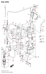 DF225T From 22503F-710001 (E03)  2017 drawing FUEL PUMP /​ FUEL VAPOR SEPARATOR (DF250ST:E03)