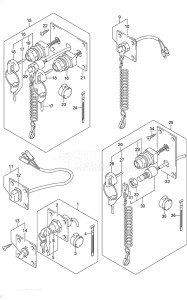 Outboard DF 150 drawing Switch