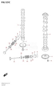 09003F-610001 (2016) 90hp E03-USA (DF90A) DF90A drawing CAMSHAFT (DF90A:E03)