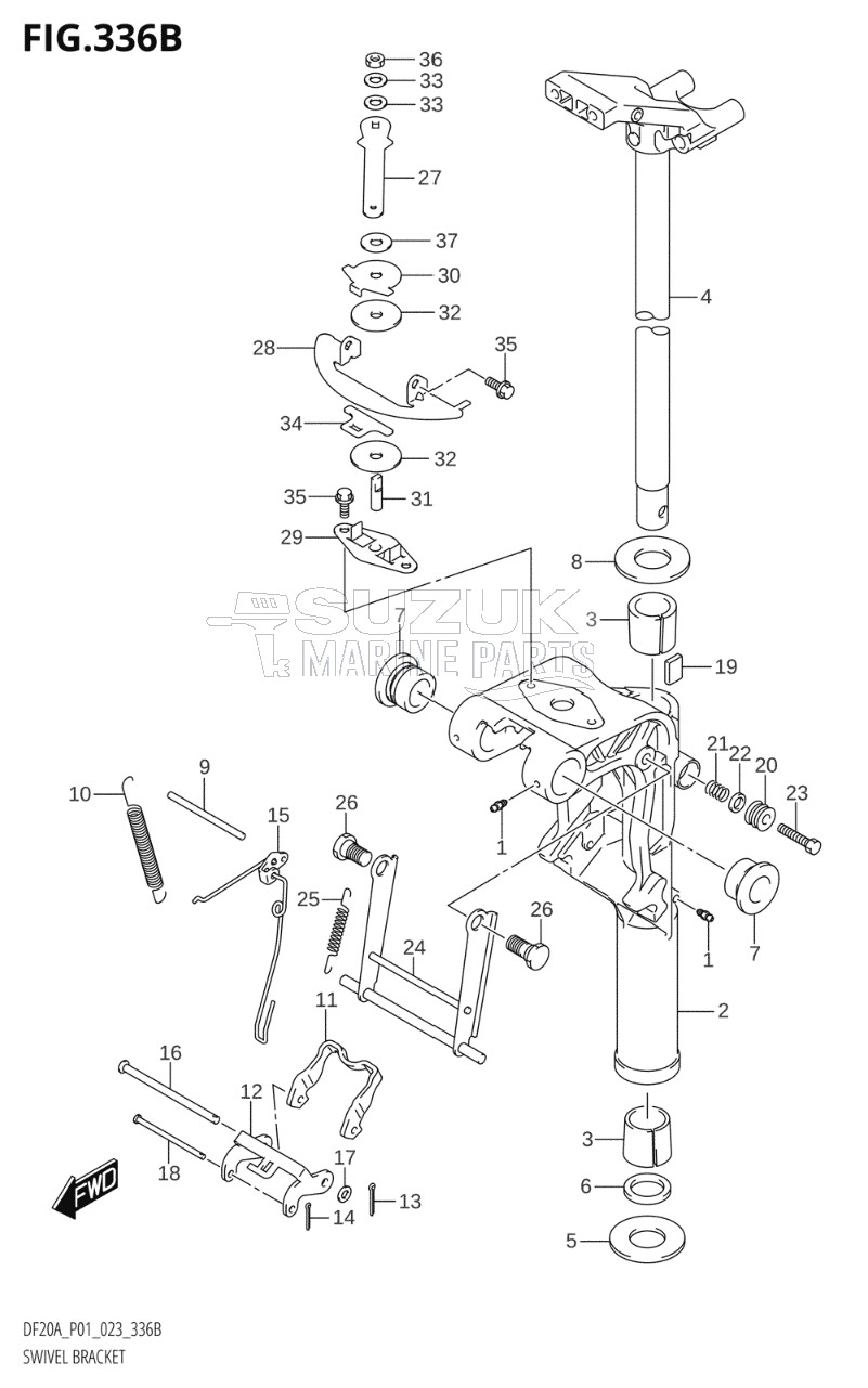 SWIVEL BRACKET (DF20A:P40)