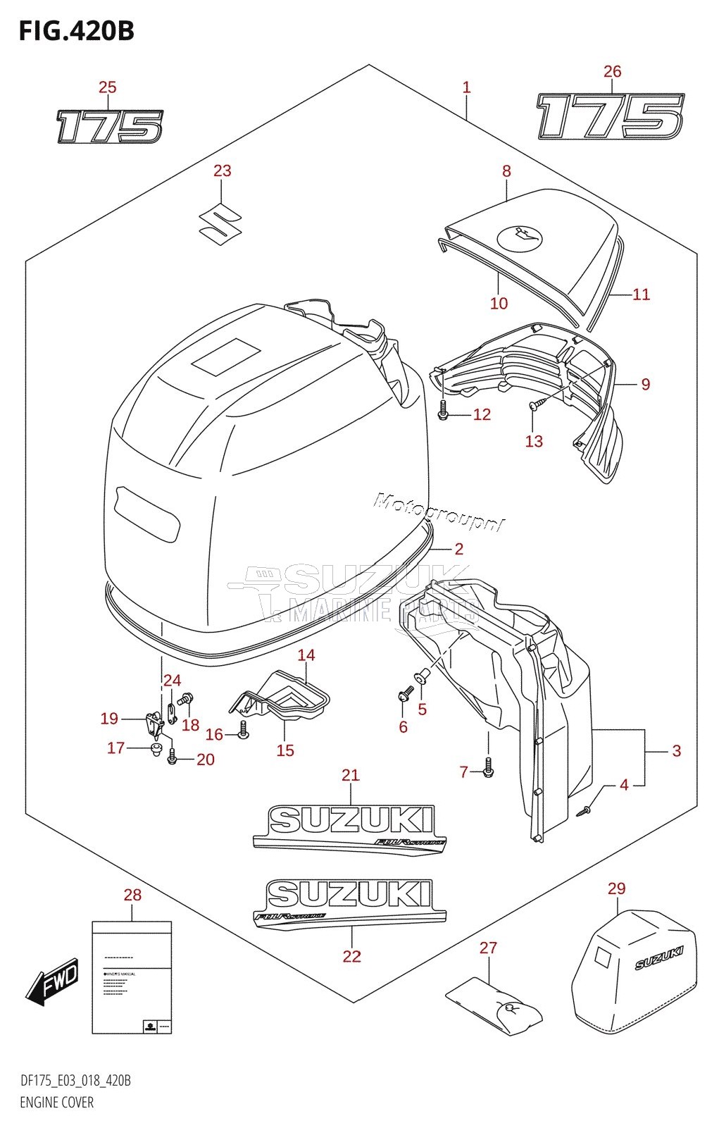 ENGINE COVER (DF175T,DF175Z)