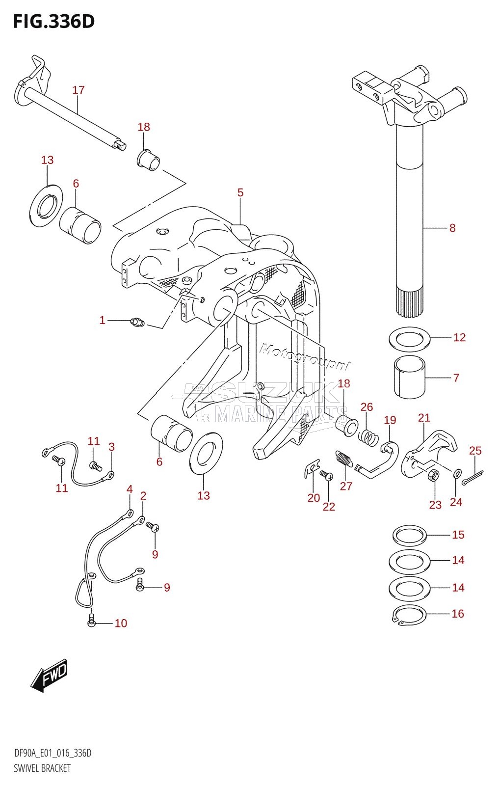 SWIVEL BRACKET (DF70ATH:E40)