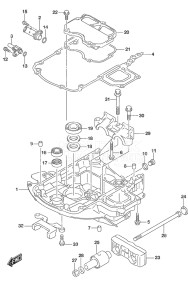 Outboard DF 70A drawing Engine Holder