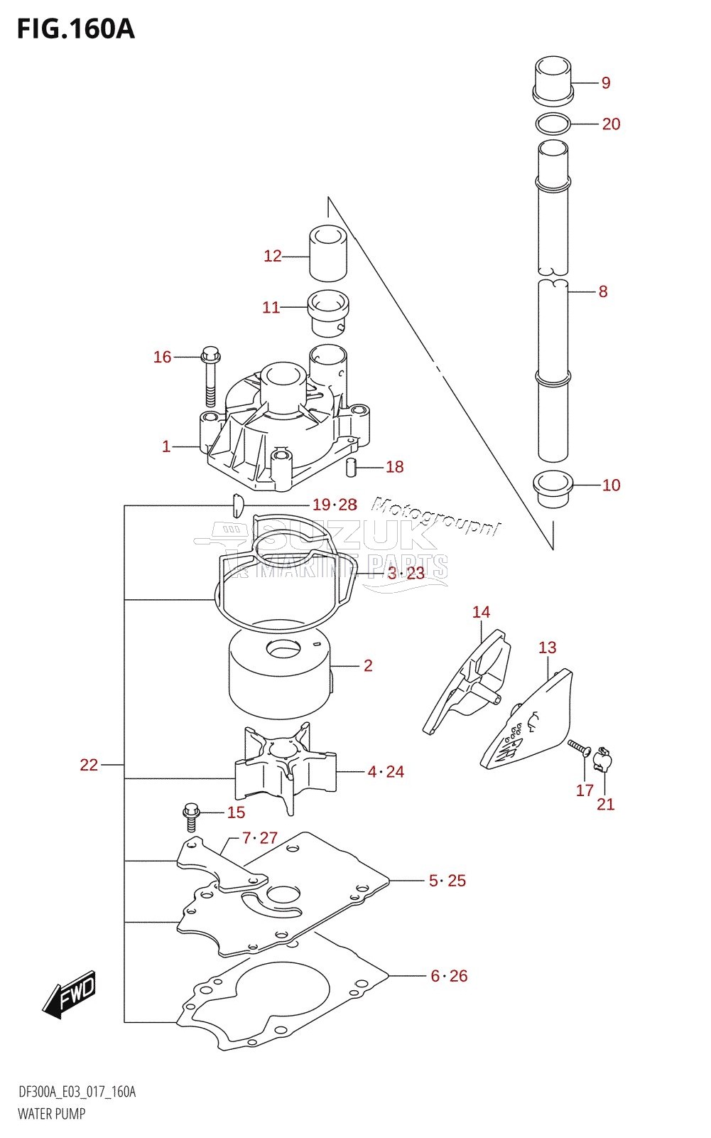 WATER PUMP (DF300A:E03)