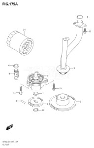 14003F-710001 (2017) 140hp E11 E40-Gen. Export 1-and 2 (DF140AT) DF140A drawing OIL PUMP