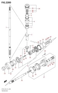 DF225T From 22503F-210001 (E03)  2012 drawing TRANSMISSION (DF225Z:E03)