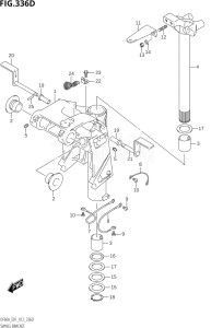 05003F-210001 (2012) 50hp E01-Gen. Export 1 (DF50AT  DF50ATH) DF50A drawing SWIVEL BRACKET (DF50A:E01)