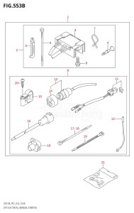 00994F-610001 (2016) 9.9hp P01-Gen. Export 1 (DF9.9A  DF9.9AR) DF9.9A drawing OPT:ELECTRICAL (MANUAL STARTER) (DF9.9A:P01:M-STARTER)