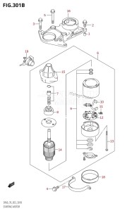 DF60 From 06001F-780001 (E03)  2007 drawing STARTING MOTOR (K1,K2,K3,K4,K5,K6,K7,K8,K9)