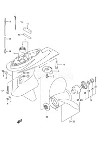 Outboard DF 70A drawing Gear Case