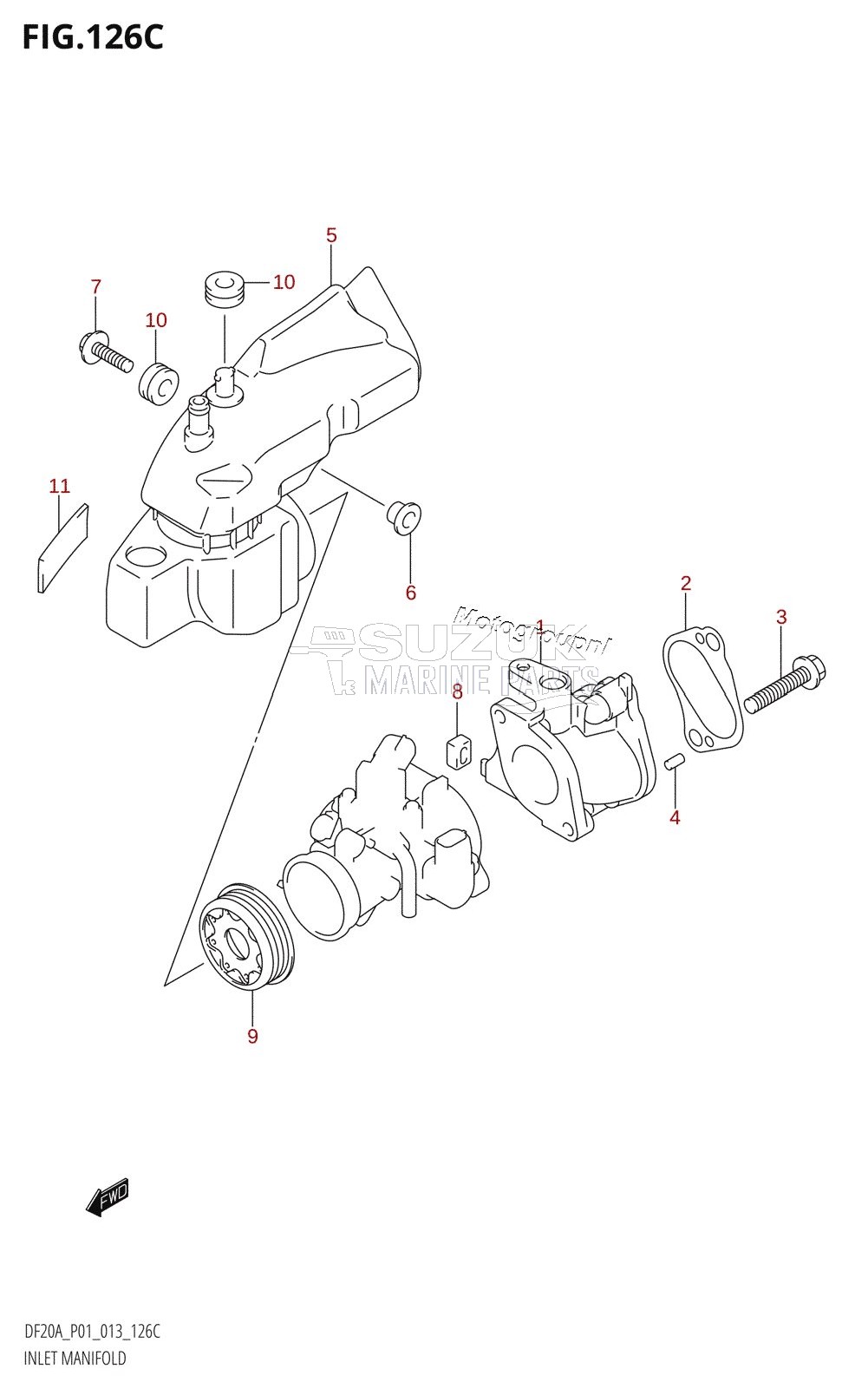 INLET MANIFOLD (DF15A:P01)