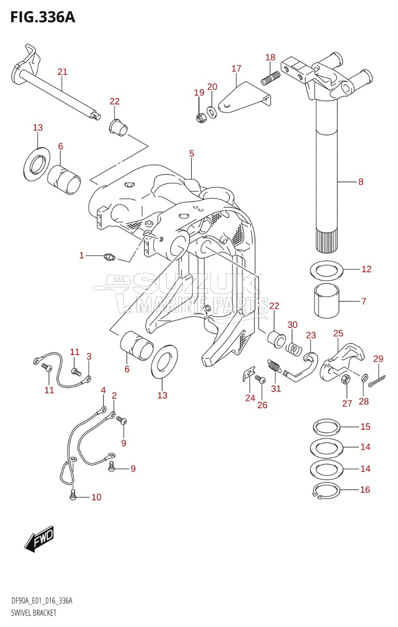 SWIVEL BRACKET (DF70A:E01)