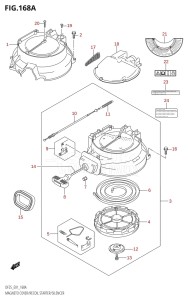 DF25 From 02503F-010001 (E01)  2010 drawing MAGNETO COVER /​ RECOIL STARTER /​ SILENCER