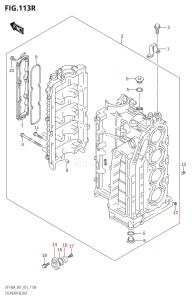 DF115A From 11503F-510001 (E01 E40)  2015 drawing CYLINDER BLOCK (DF140AT:E01)