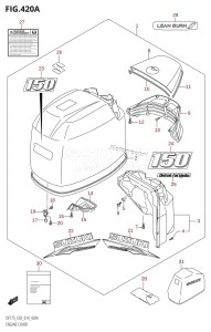 DF175T From 17502F-410001 (E03)  2014 drawing ENGINE COVER (DF150T:E03)