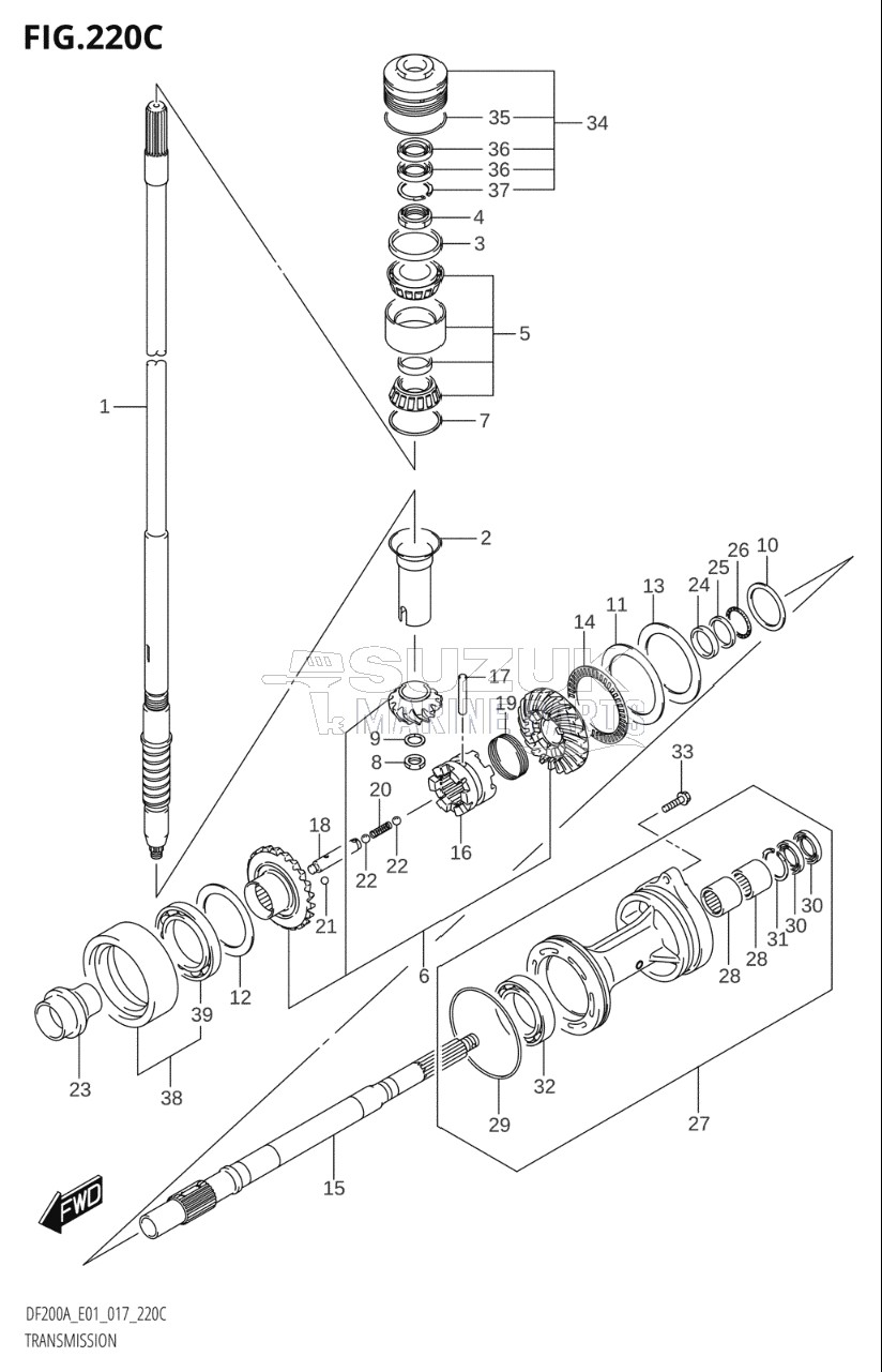 TRANSMISSION (DF200AZ:E01)