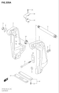 15002F-040001 (2020) 150hp E40-Costa Rica (DF150WT  DF150WT) DF150 drawing CLAMP BRACKET