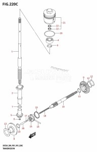 DF30A From 03003F-910001 (P01 P40)  2019 drawing TRANSMISSION (DF30AQ)