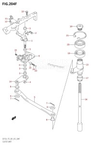 DF150 From 15002F-210001 (E01 E40)  2012 drawing CLUTCH SHAFT (DF175T:E40)