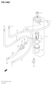 DT9.9 From 00993K-210001 (P36 P40)  2012 drawing FUEL PUMP (DT9.9K:P36)