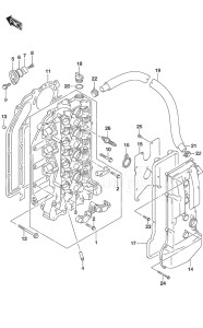 Outboard DF 140A drawing Cylinder Head