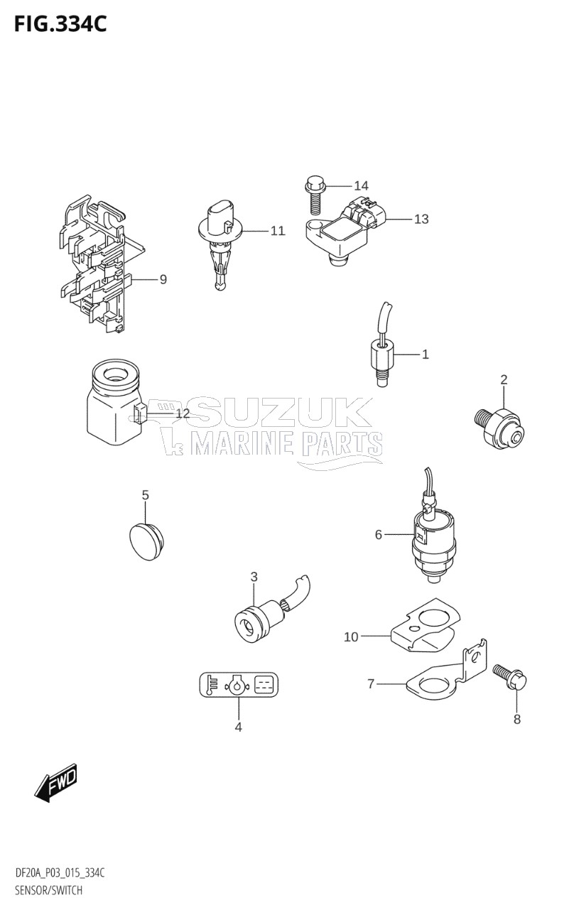 SENSOR / SWITCH (DF9.9BT:P03)