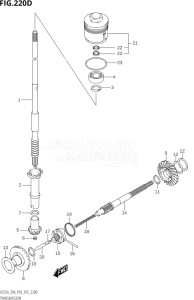 02504F-510001 (2005) 25hp P03-U.S.A (DF25A  DF25AQ  DF25AR  DF25AT  DF25ATH) DF25A drawing TRANSMISSION (DF25ATH:P03)